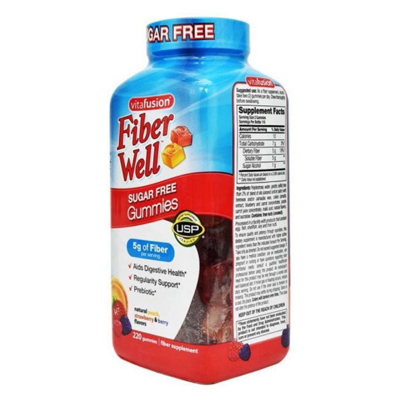 Kẹo dẻo bổ sung chất xơ Vitafusion fiber well chai 220 viên | BigBuy360 - bigbuy360.vn