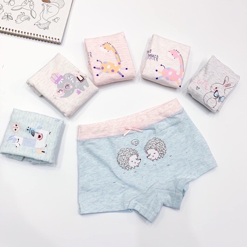 Quần chip đùi bé gái Quảng Châu chất cotton siêu mát Dragon Kids