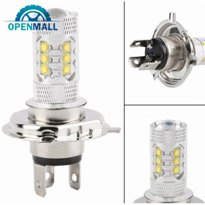 BÓNG ĐÈN PHA LED XE MÁY ÔTÔ H4-80W SIÊU SÁNG SÁNG TRẮNG CAO CẤP