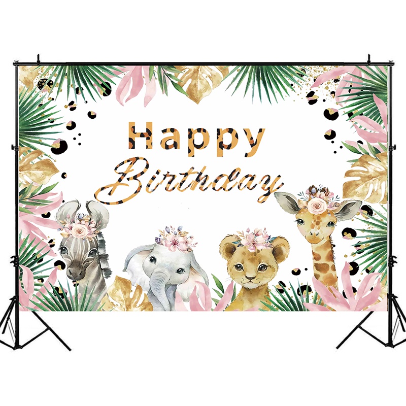 Phông Nền Chụp Ảnh Phong Cách Rừng Cây Nhiệt Đới Độc Đáo Cho Bé Sơ Sinh