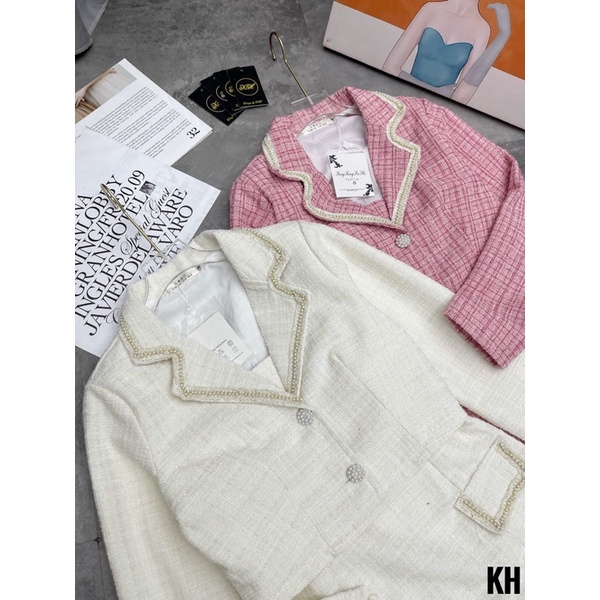 Set dạ viền ngọc