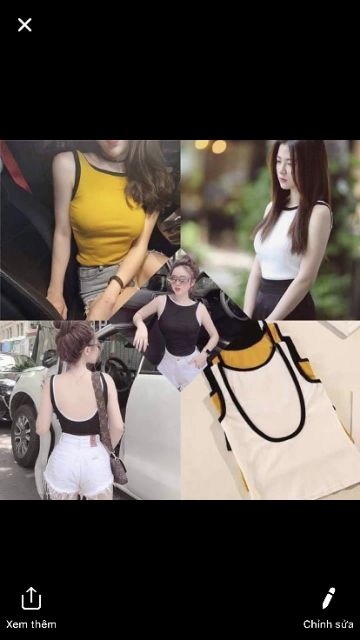 [ Mã FADIRECT5K giảm 5K đơn bất kỳ] Áo Thun Ba Lỗ Nữ Hở Lưng Ulzzang