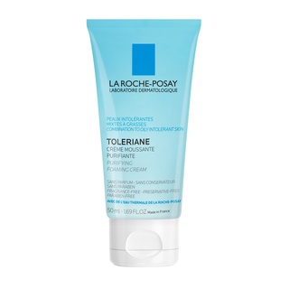 Sữa rửa mặt tạo bọt cho da hỗn hợp & da dầu rất nhạy cảm & kích ứng La Roche-Posay Toleriane Foaming Cream (50ml)