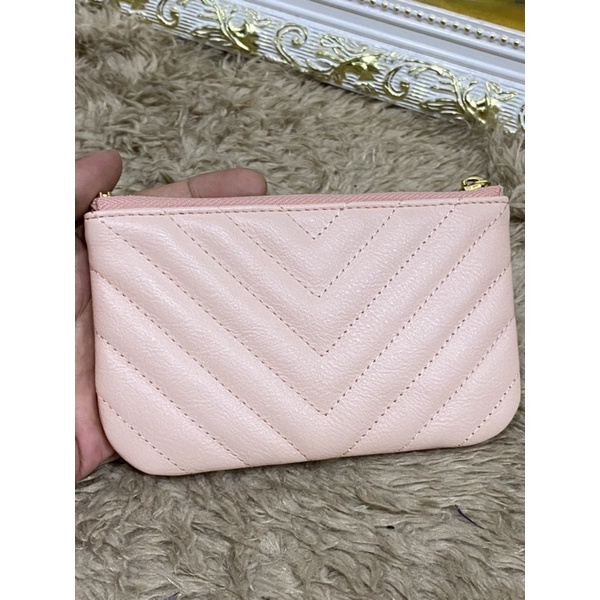 Ví màu hồng da size 14,5