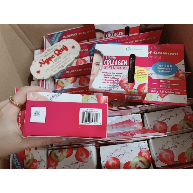 [HÀNG MỸ] Collagen dạng nước Liquid Collagen - 30 Ống