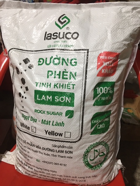 ĐƯỜNG PHÈN TINH KHIẾT LAM SON LASUCO 500g