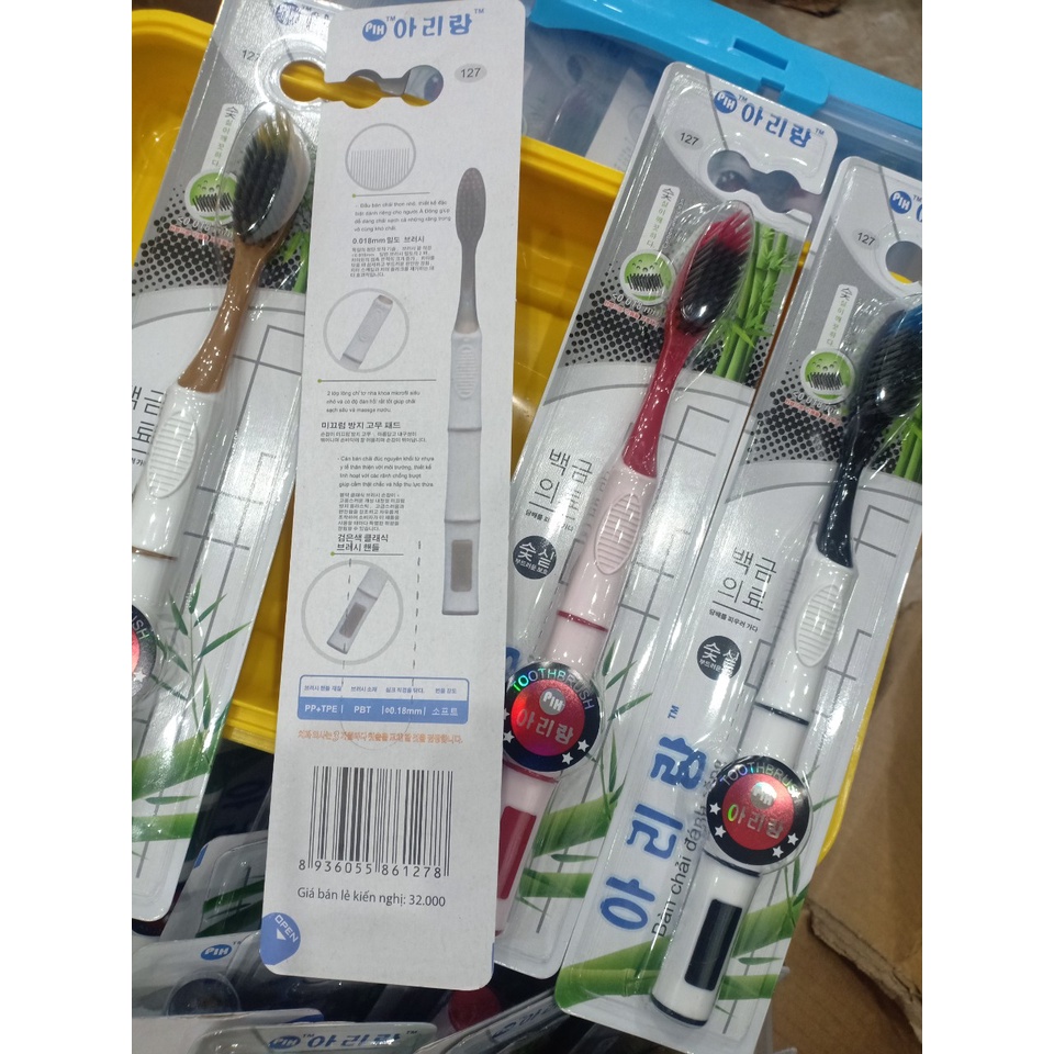 Bàn Chải Đánh Răng Than Tre Hoạt Tính Hàn Quốc PH