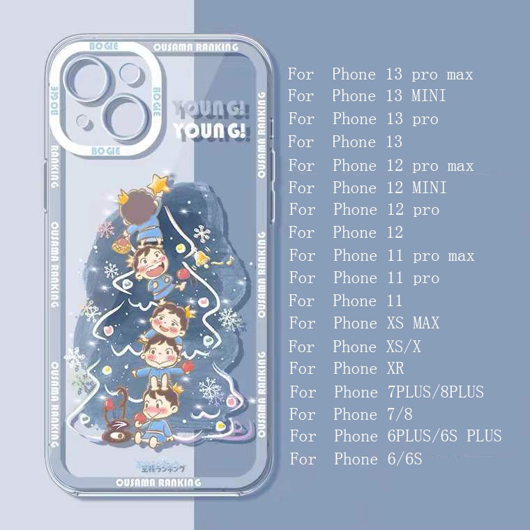 Ốp Điện Thoại TPU Silicon Mềm Trong Suốt In Hình Dễ Thương Cho iPhone 13 12 Mini 11 Pro X XR XS Max SE 2020 6 6S 7 8 Plus