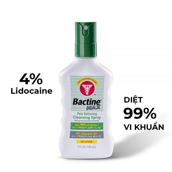 Dung dịch Bactine Max 148ml hỗ trợ xăm hình