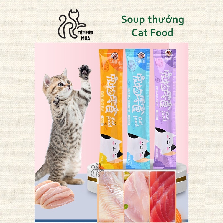 5 thanh súp thưởng cho mèo - vị hải sản - 15gram - Tiệm Mèo Moa