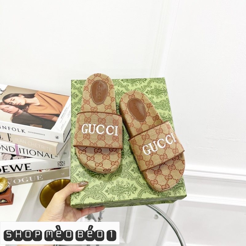 Dép gc quai ngang hoạ tiết fullbox