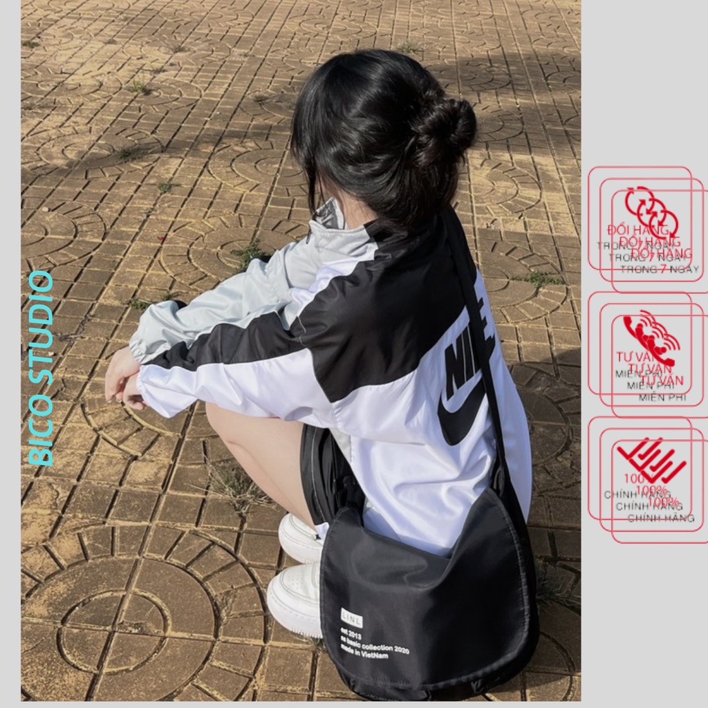 Áo Khoác Gió Nam Nữ, Áo Khoác Nike Logo Vintage Chất Cao Cấp - BICO Studio