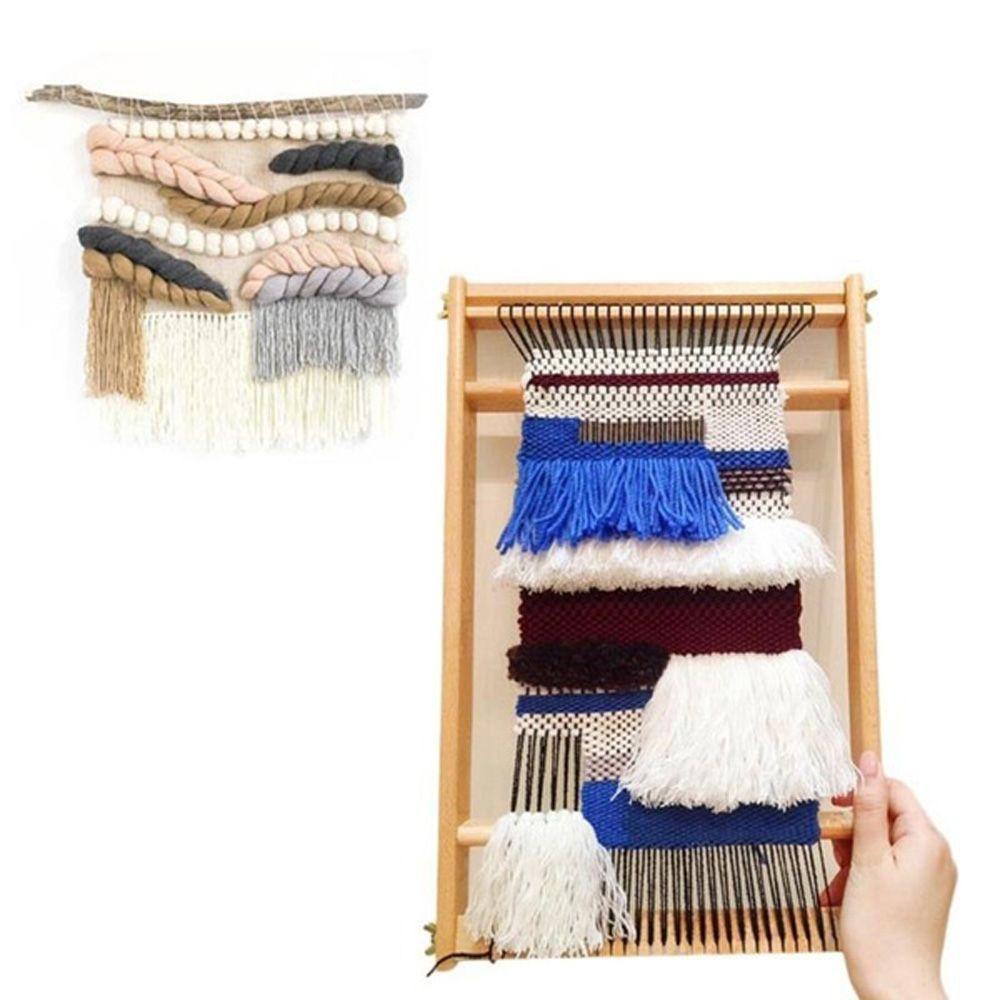 Đồ chơi trẻ em Loom Truyền Thống Bằng Gỗ DIY Dành Cho Bé Gái