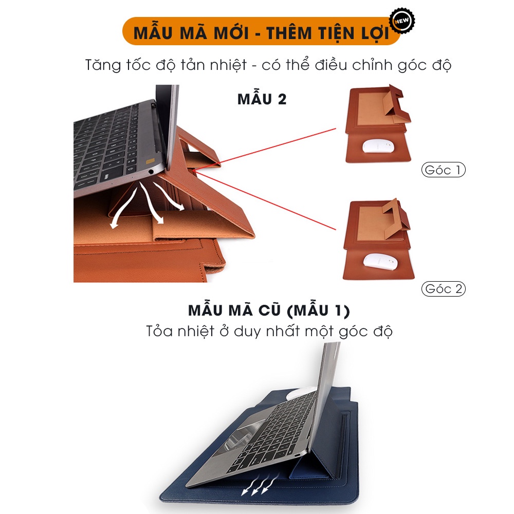 Bao Da Laptop, Túi Đựng Macbook, Surface, Dell đa năng 13 3inch, 14 inch, 15 6inch - Automatik