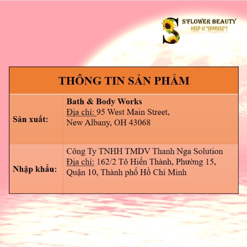 Xịt Thơm Toàn Thân Bath &amp; Body Works Body Mist - Lemon Drop | Rose | Fresh Coconut | Watermelon | Sparkling Peach