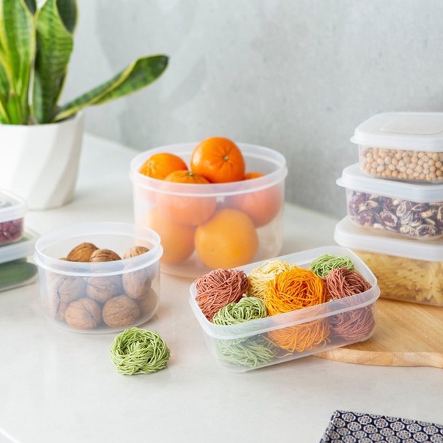 Bộ 3 hộp thực phẩm chữ nhật Hokkaido 500-1000-2000ml