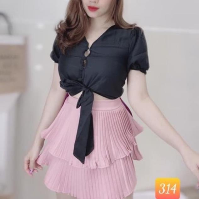 Chân váy 2 tầng xếp ly nhí (có quần trong) [Hàng Đẹp] | BigBuy360 - bigbuy360.vn