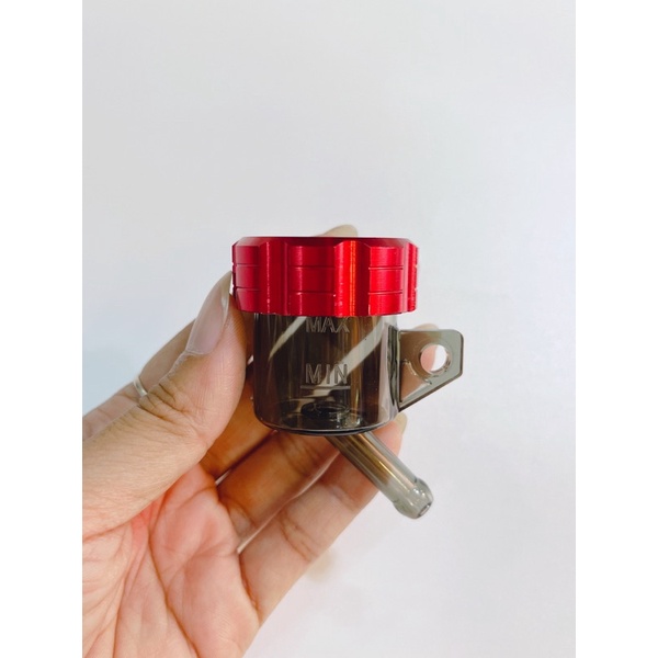 Bình dầu khói OBrembo nắp nhôm CNC đủ màu, gắn chế bình dầu trước và sau xe máy