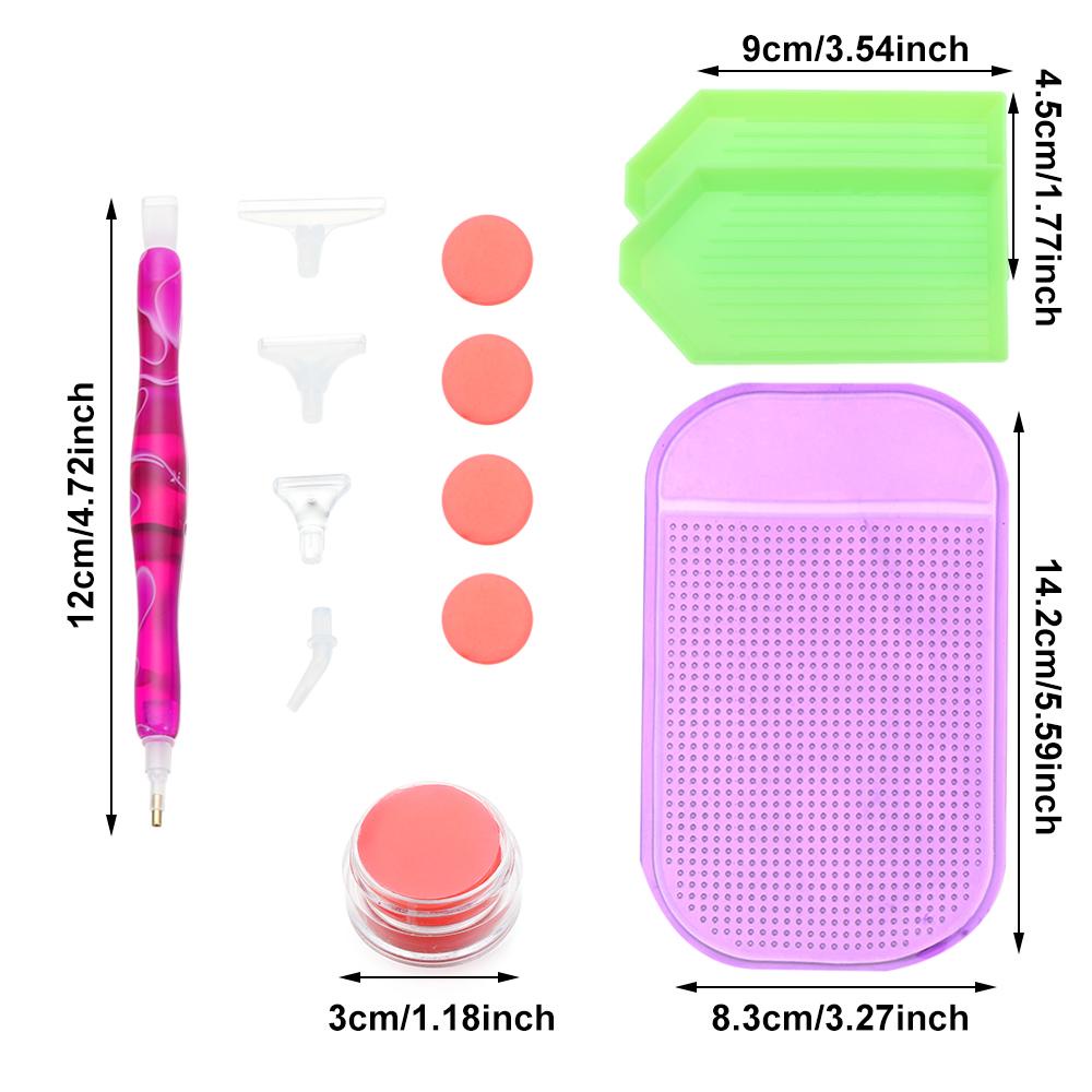 Bút Đính Đá Resin Chống Trượt Dùng Trang Trí Móng Tay Nghệ Thuật