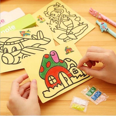 Tranh Cát Nhiều Màu Cho Bé