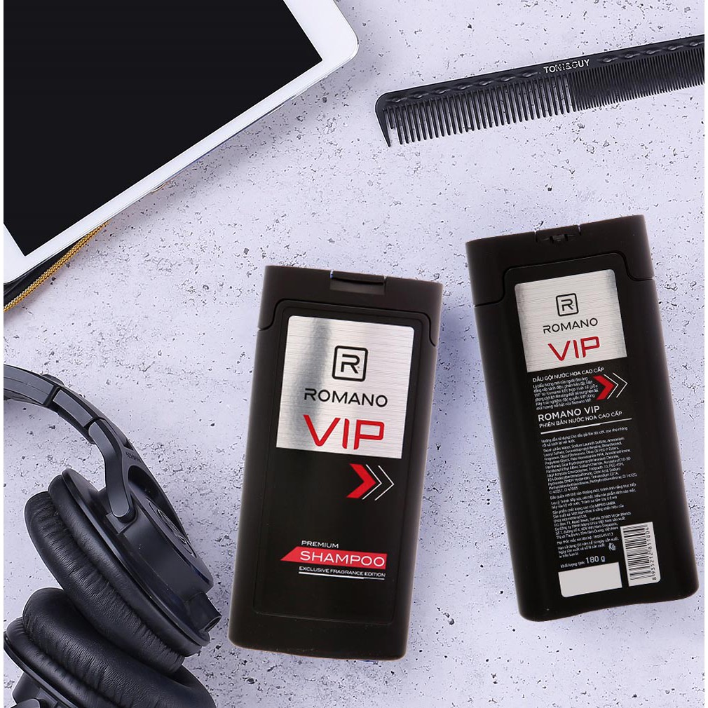 Dầu Gội Cao Cấp Cho Nam Romano VIP 180g