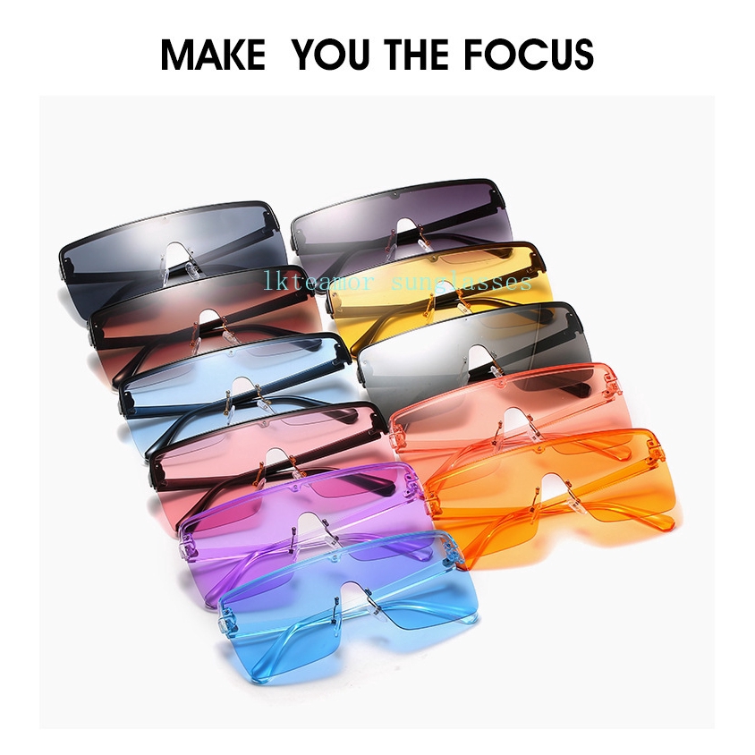 Kính Râm Oversize Gọng Vuông Thời Trang 2020