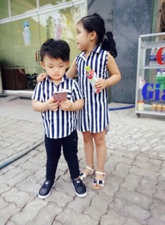 Set áo sơ + đầm xuông