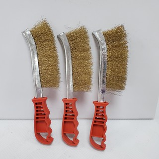 Chổi đánh rỉ cán đỏ- Bàn chải sắt vệ sinh cọ rỉ- Hàng chuẩn loại 1