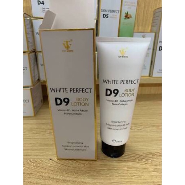 Dưỡng Thể TRẮNG DA TOÀN THÂN top white D9. hàng chuẩn