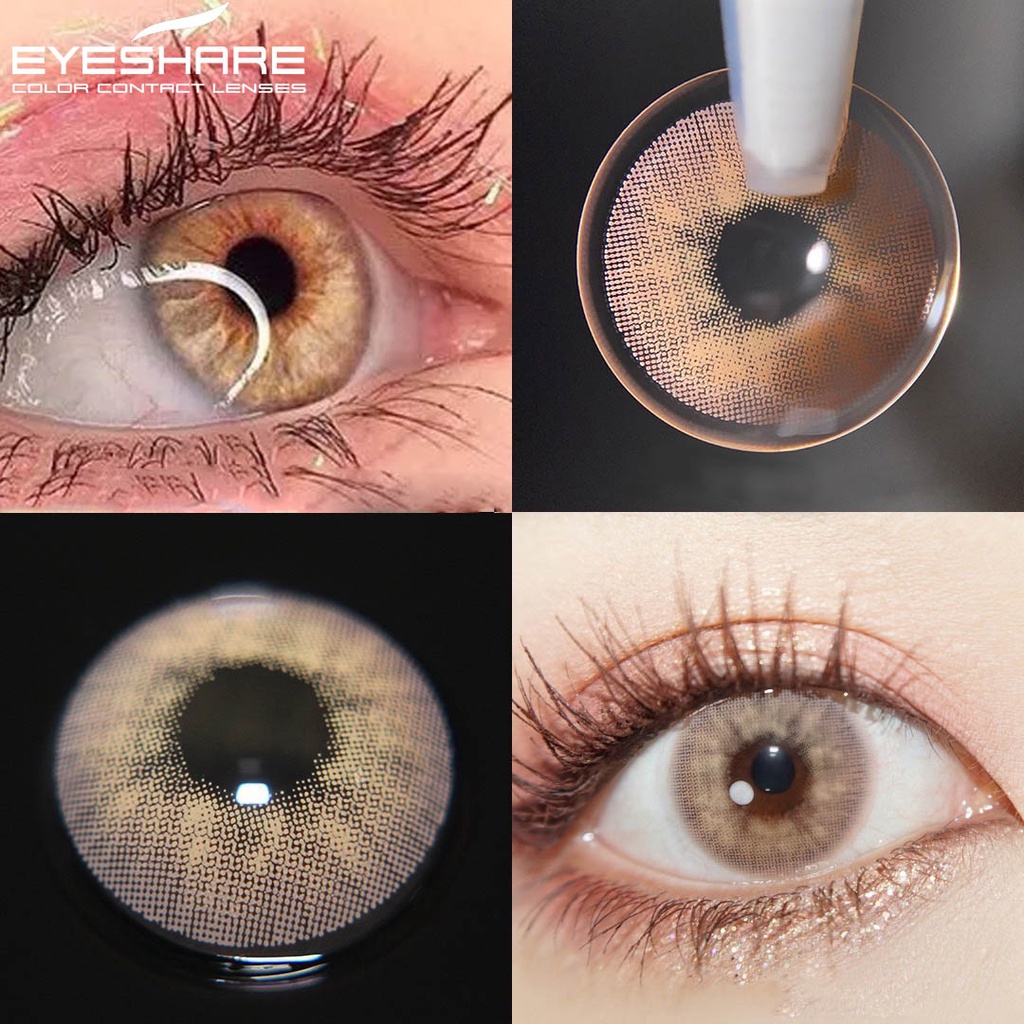 EYESHARE Cặp kính áp tròng nhiều màu sắc tùy chọn tự nhiên lens thời trang