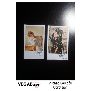 In theo yêu cầu CARD SIGN KPOP