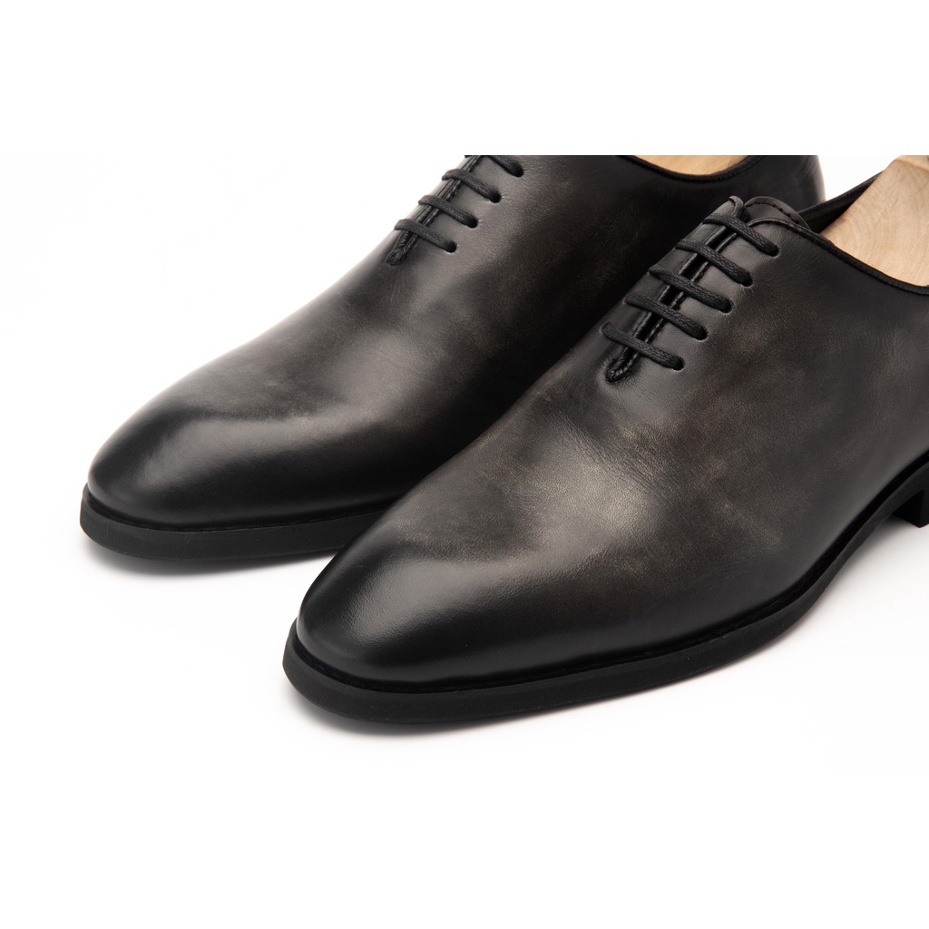 Giày Oxford Nam Công Sở XOĂN SHOP Da Bò Thật Size 38 Đến 43 Màu Xám - X123