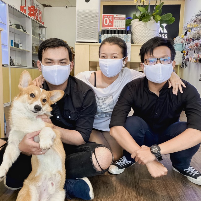 Khẩu trang vải than hoạt tính, diệt khuẩn, thiết kế 2 lớp ngăn tránh nhiễm khuẩn lây lan