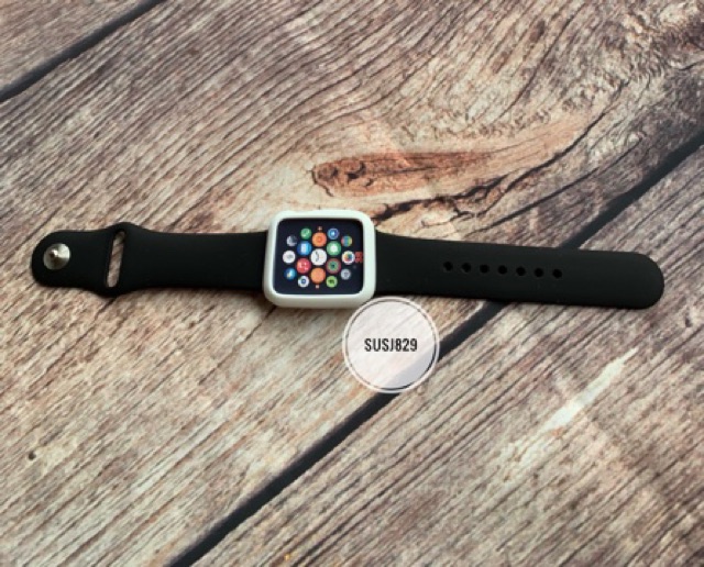 Combo dây + ốp cao su apple watch