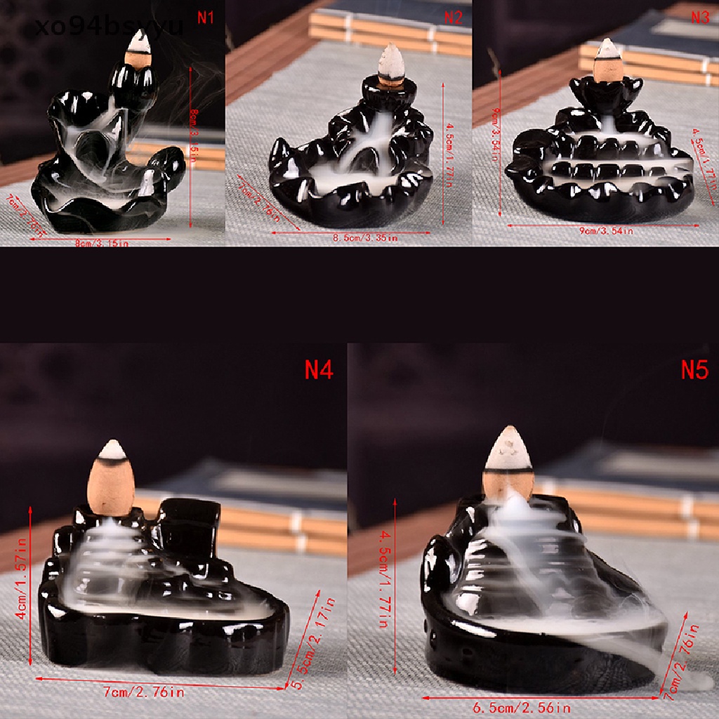 Thác Khói Trầm Hương Bằng Sứ Hình Nón / Hoa Sen Độc Đáo Xo94Bsyu