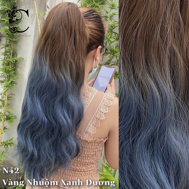 Tóc giả ngoặm ❤️freeship 50k❤️ tóc giả ngoặm xù kẹp omber 3 màu y ảnh