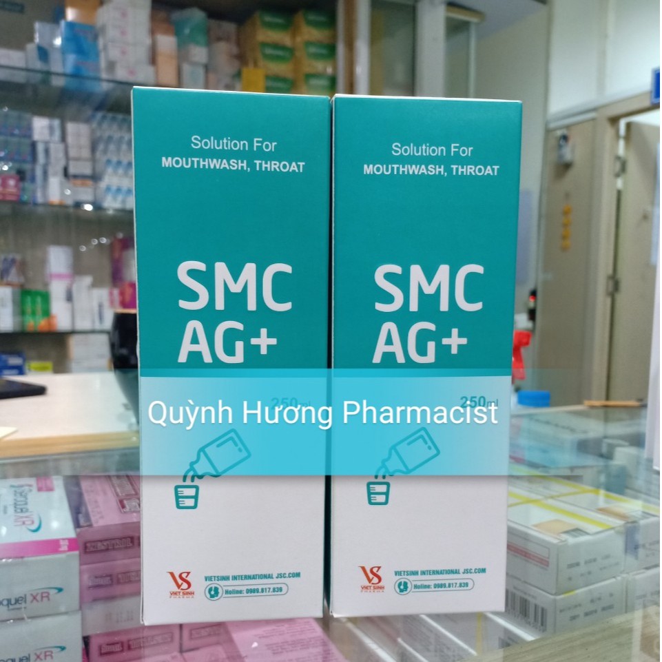 Nước súc miệng SMC AG+ giúp vệ sinh khoang miệng thơm mát