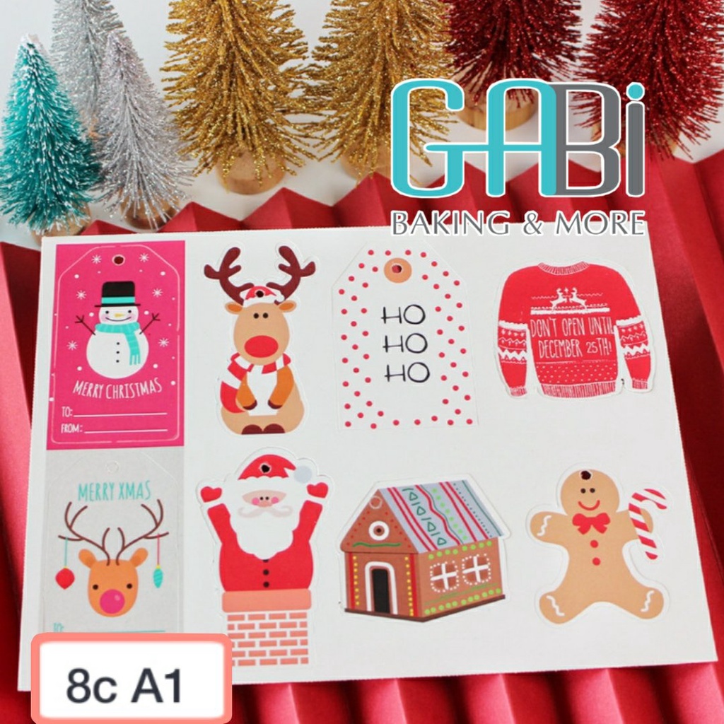[Có sẵn] Bảng tag giấy Noel nhiều mẫu