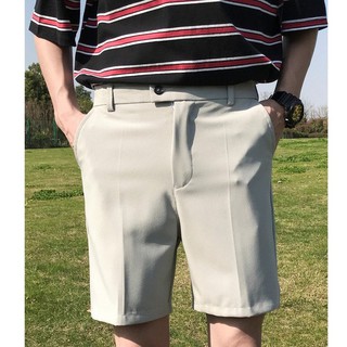 Quần âu nam ngắn unisex xám/đen
