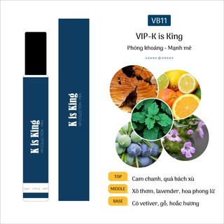 K is King - Tinh dầu nước hoa cao cấp dành cho Nam