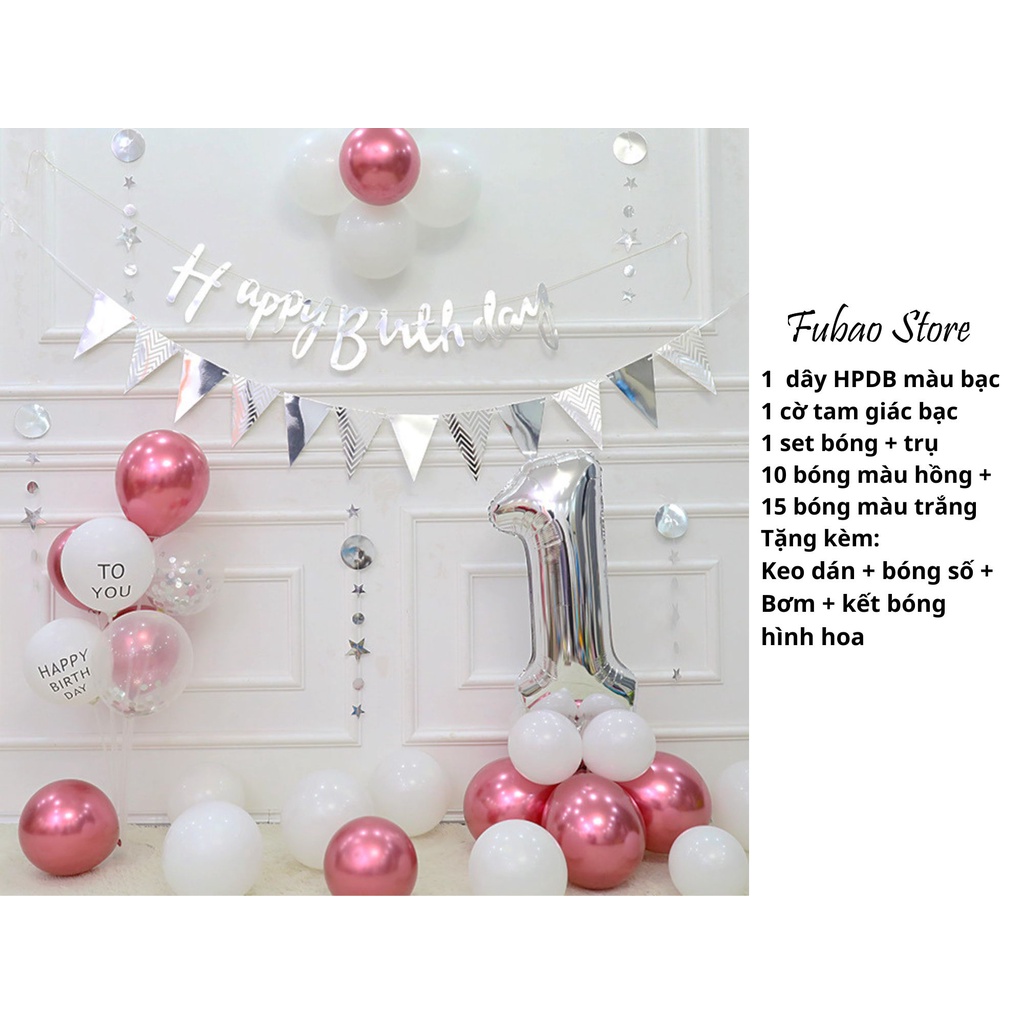 [RẺ VÔ ĐỊCH] Set trang trí sinh nhật cho bé, người lớn, party đơn giản Fubao Store