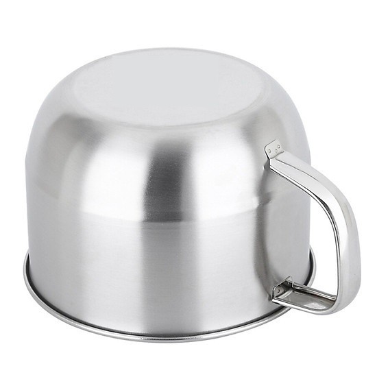 [QUÀ TẶNG LÀ KHẨU TRANG BẠN NHÉ] Ca Nấu Mì Có Nắp Đậy / Ly Mì Dạng Tô Inox 14cm | BigBuy360 - bigbuy360.vn