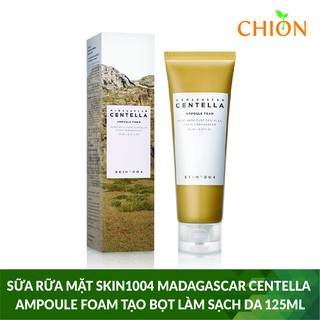 Sữa Rữa Mặt Skin1004 Madagascar Centella Ampoule Foam Tạo Bọt làm sạch da và mờ thâm 125ml - Hàn Quốc Chính Hãng