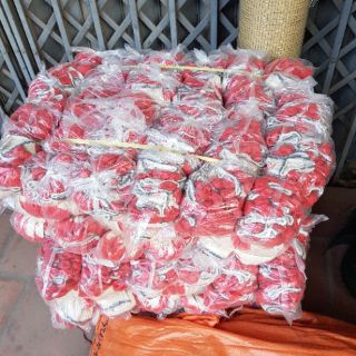 Găng tay lao động sơn đỏ