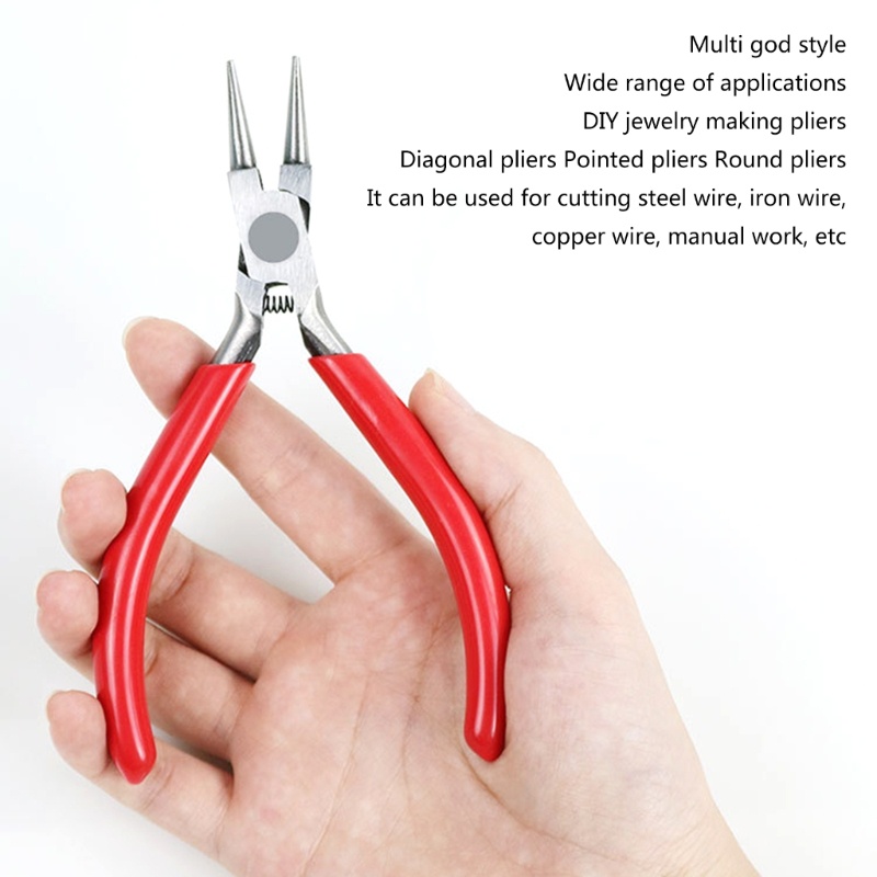 Kìm Mũi Phẳng / Tròn Bằng Thép Làm Trang Sức Chuyên Dụng