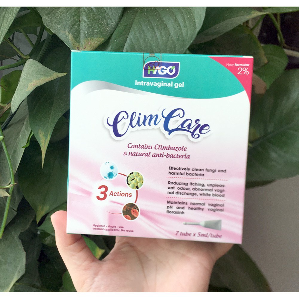 Gel Climcare Hago Gel Đặt Phụ Khoa Giúp Ngừa Nấm, Ngừa Sưng, Giảm Khí Hư, Huyết Trắng, Giảm Ngứa, Đau Rát