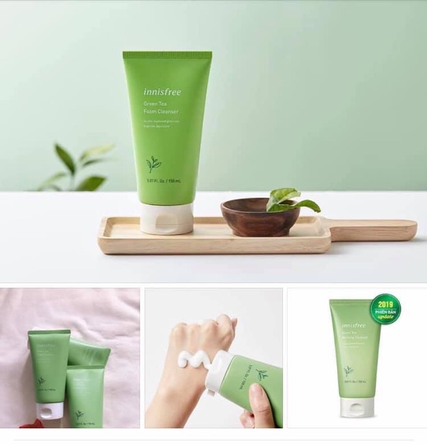 Sữa rửa mặt Innisfree trà xanh - Guu