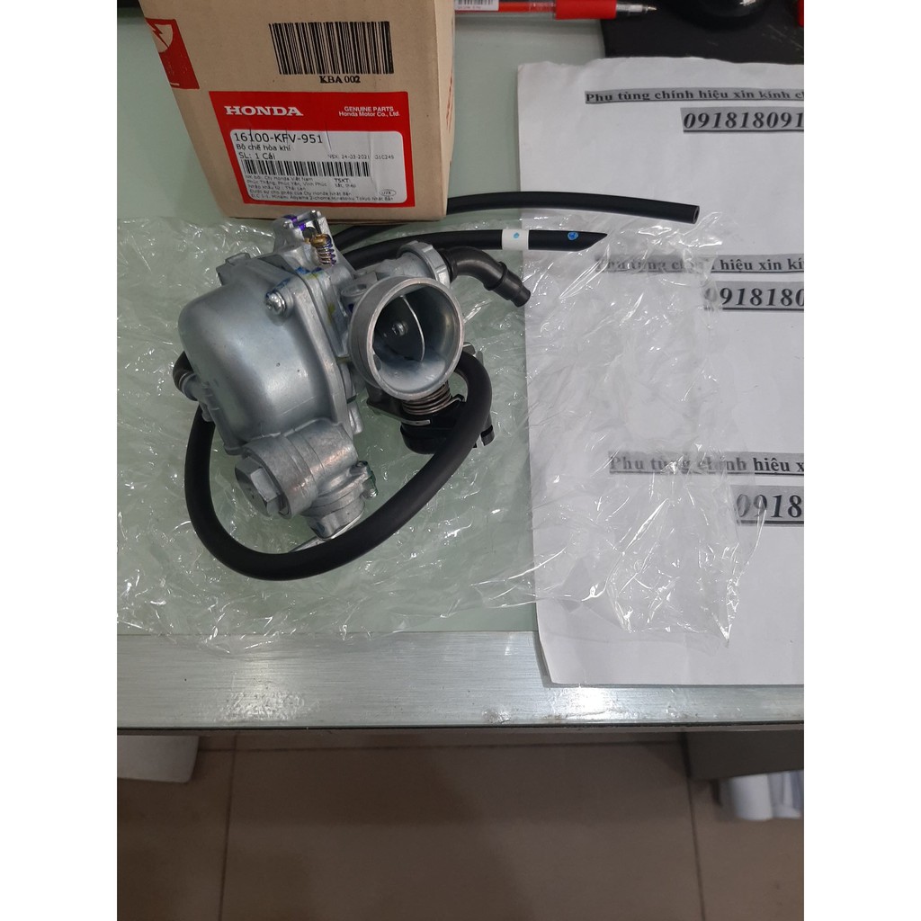 Bộ chế hòa khí dream 100 cc  honda