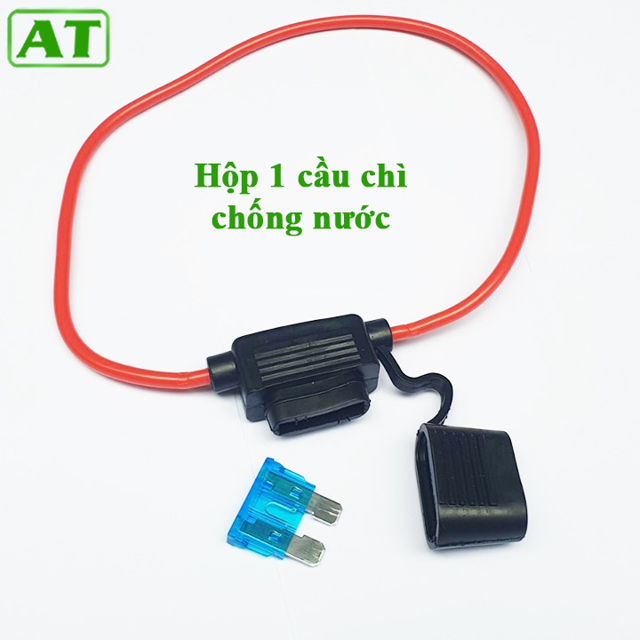 Hộp Cầu Chì Chống Nước Ô Tô Xe Máy Lắp 1 Cầu Chì (Tặng Kèm Cầu Chì)