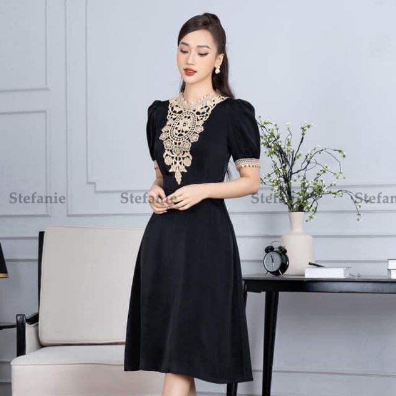 Đầm công sở thiết kế,chất liệu co giãn,đầm dáng xoè che bụng, Ste shop